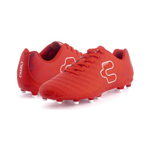 Charly Men's Hotcross 2.0 Soccer Cleat (Red, Numeric_7_Point_5)