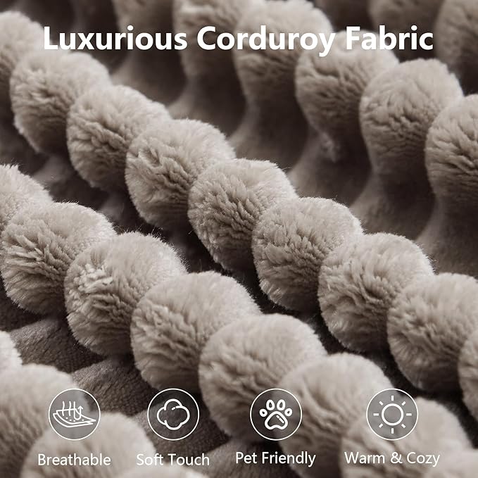 167.7" Sectional Cloud Couch for Living Room, Modular Floor Deep-Seat Sofa, Big Comfy Corduroy Couches Set with Fluffy Memory Foam, Stupendous U Shaped Sofas, No Assembly Required, Camel
