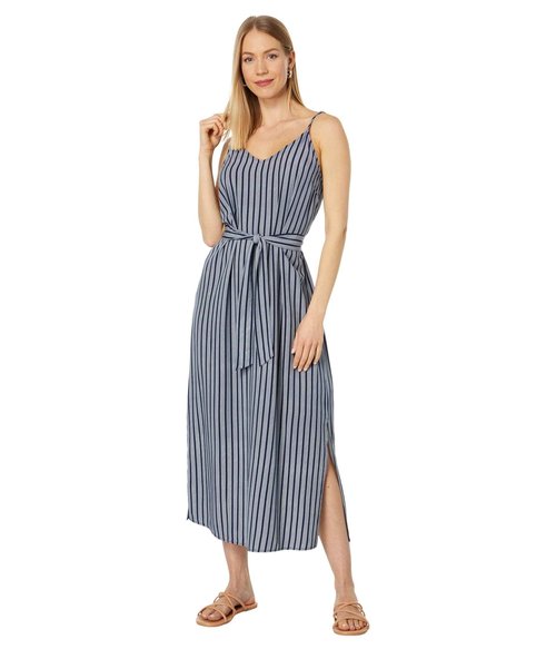 Carve Designs Macy Dress Navy Stripe MD (US 8-10)