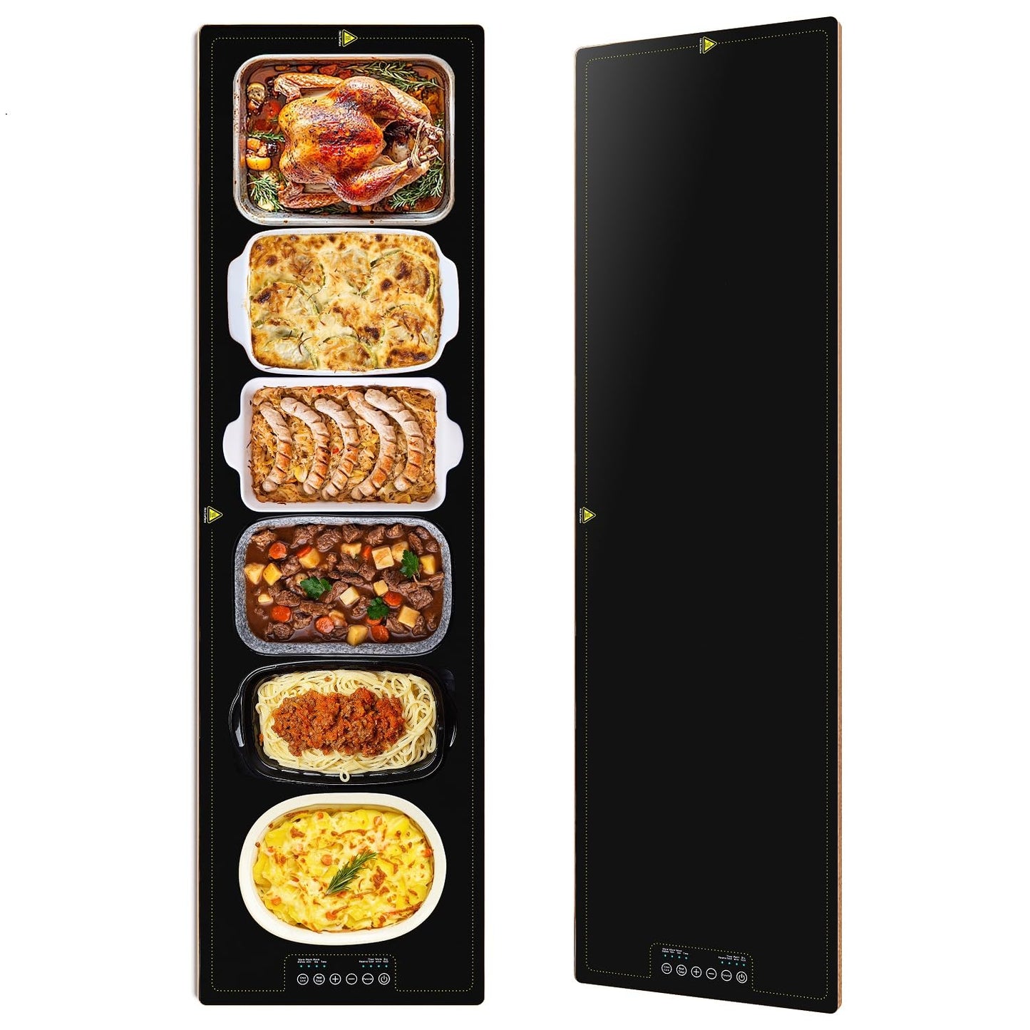Electric Warming Trays for Buffets Party - 48x14 Inch Food Warmers, Buffet Servers and Warmers - Extra Large Hot Plate with Fast Heating & Adjustable Temp for Restaurants, Events