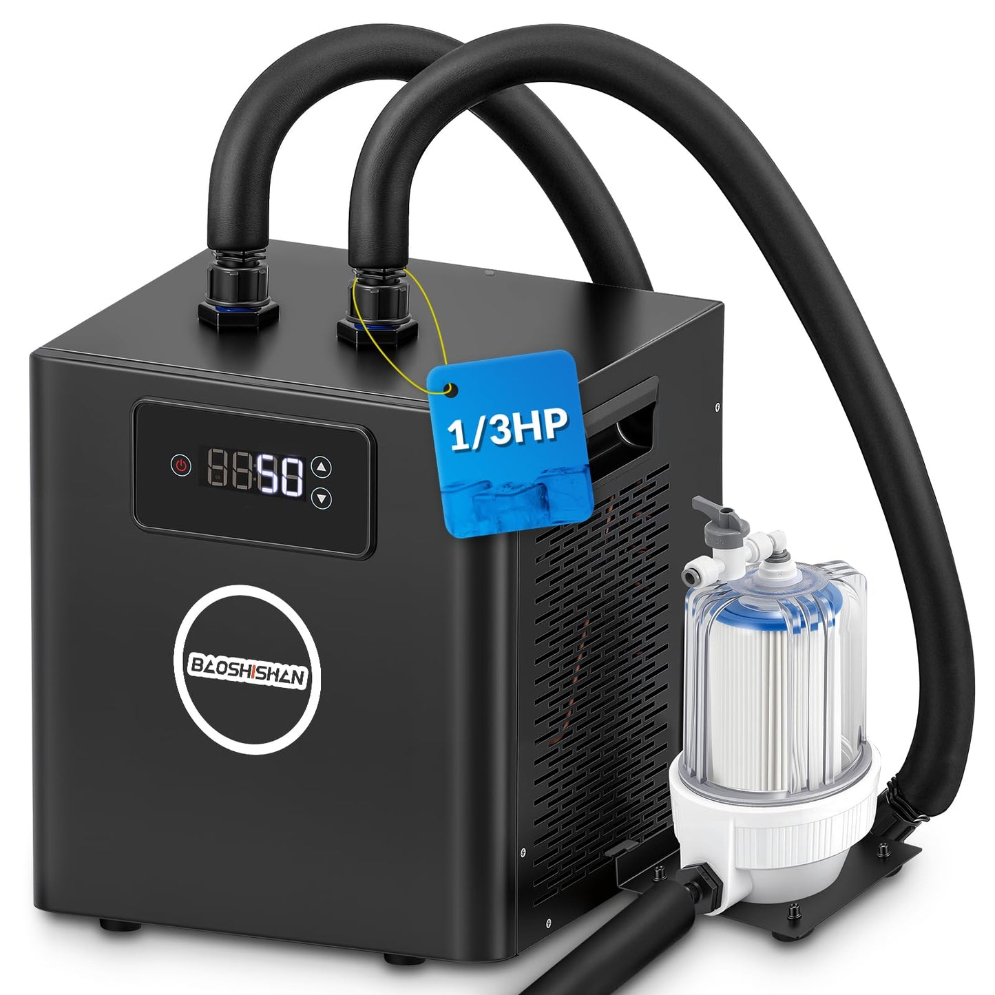 BAOSHISHAN 1/3 HP Cold Plunge Chiller with Pump & Filter for Ice Bath Tubs