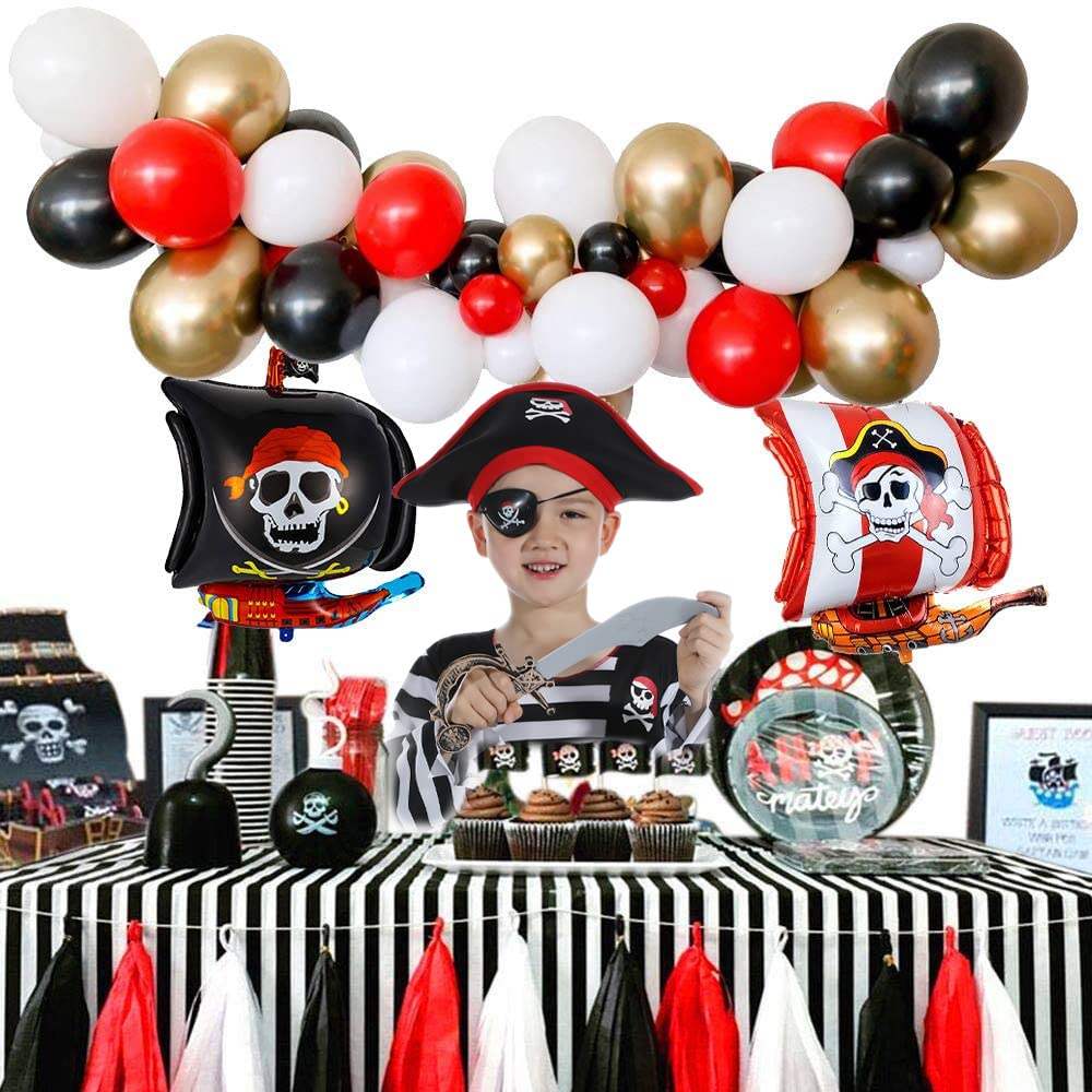 SP Funworld Children's Pirate Boy Costume with Sword,Eyepatch,Hat