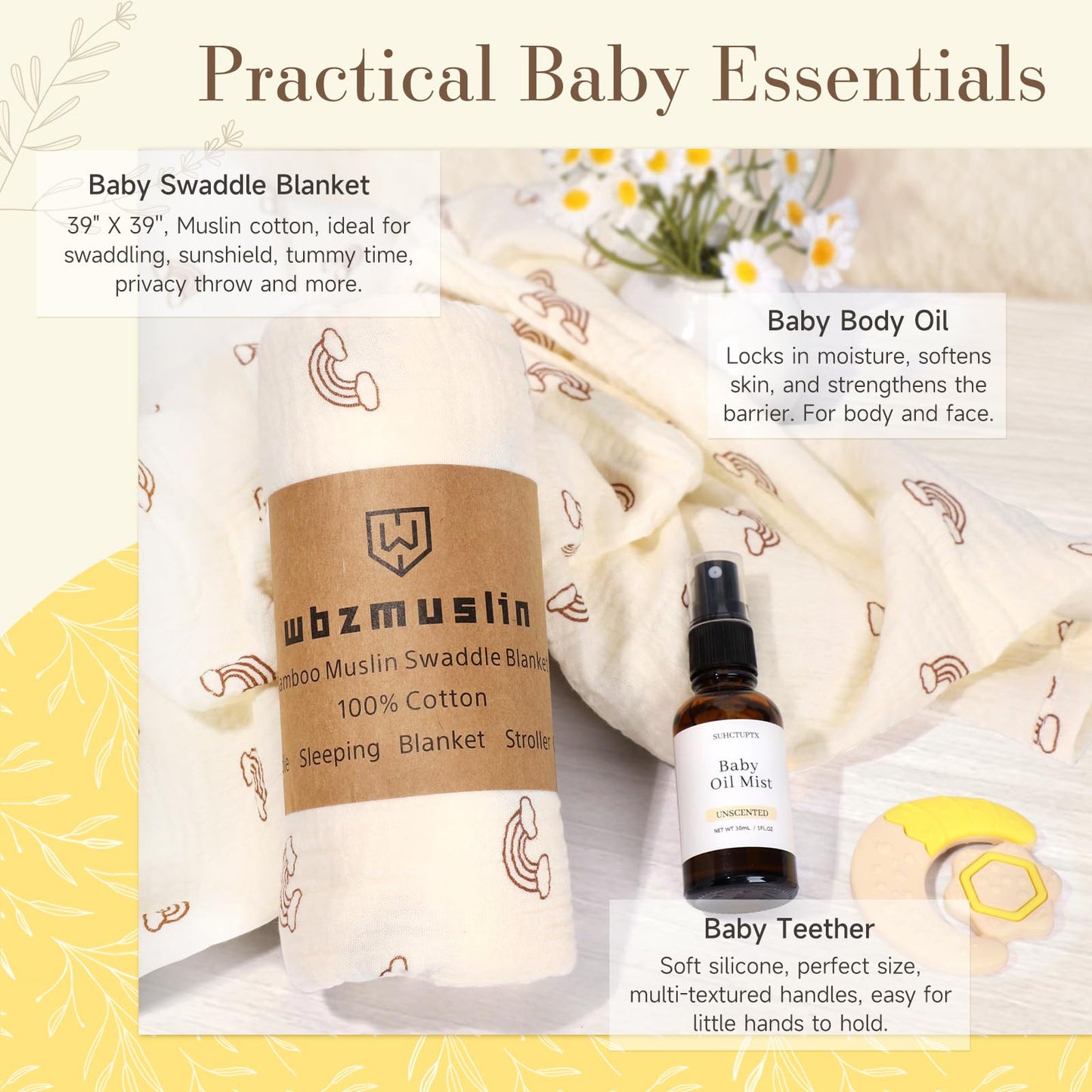 New Mom Gifts for Women, 11 Luxury New Mom Care Package After Baby, Pregnancy Gifts for Expecting Mom to Be, Postpartum Gifts Basket with New Baby Essentials for Baby Shower, First Time Mommy