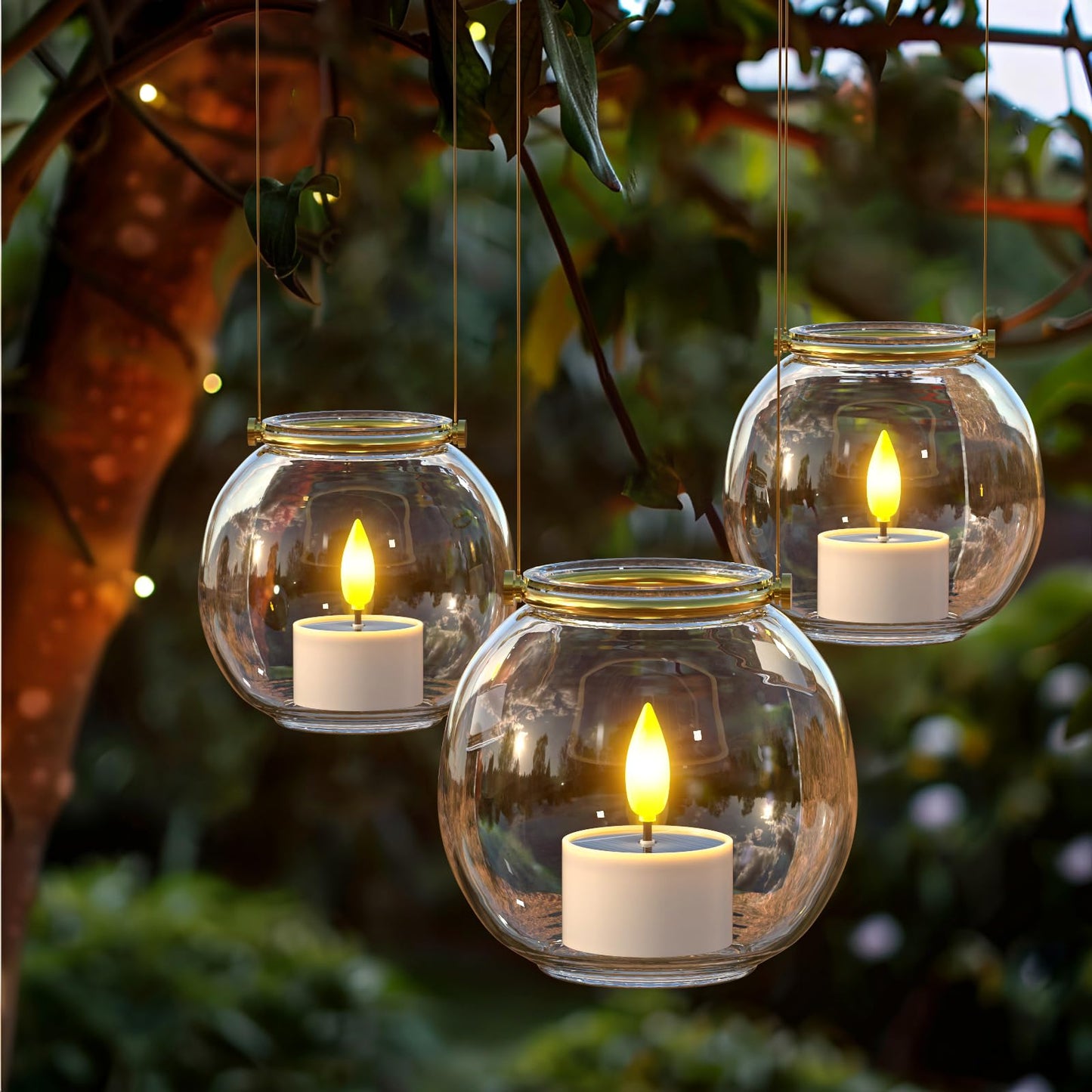 Soulbay Solar Tea Lights Outdoor Waterproof, 12 Pcs 1.5 D X 2.1 Reusable Dusk To Dawn Flickering Small Led Tealight Candles, Fla