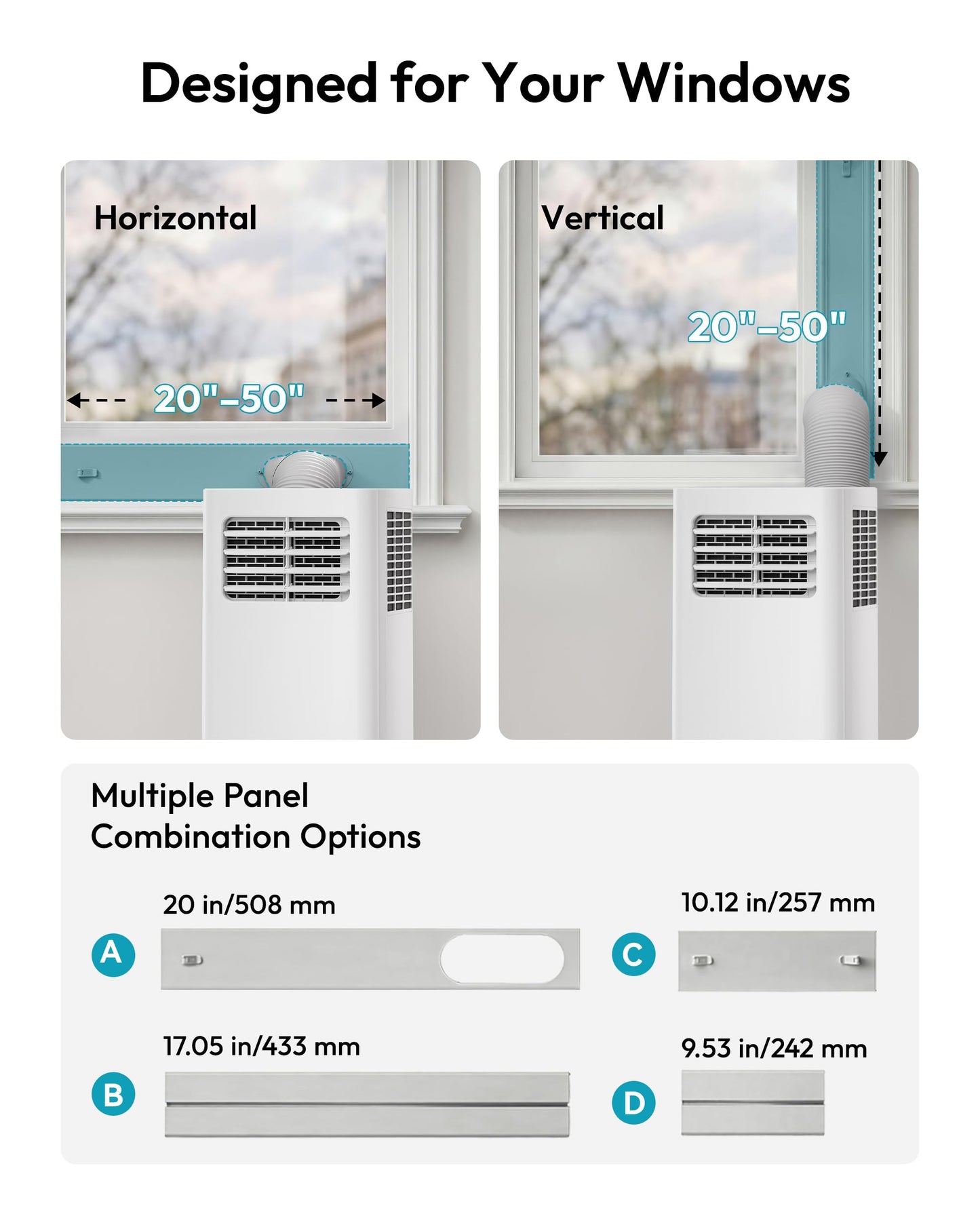 EUHOMY Portable Air Conditioners 12,000 BTU, 4-in-1 Portable Air Conditioner for Rooms Up to 550 Sq.Ft. with Cool, Fan, Dehumidifier, Sleep, Portable AC Unit with Remote & 24H Timer, Installation Kits