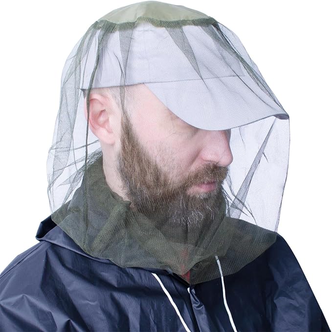 Outdoor Mosquito Head Net - Breathable & Portable Mesh Hat - Premium Mesh Face Shield for Men & Women for Camping,Fishing,...