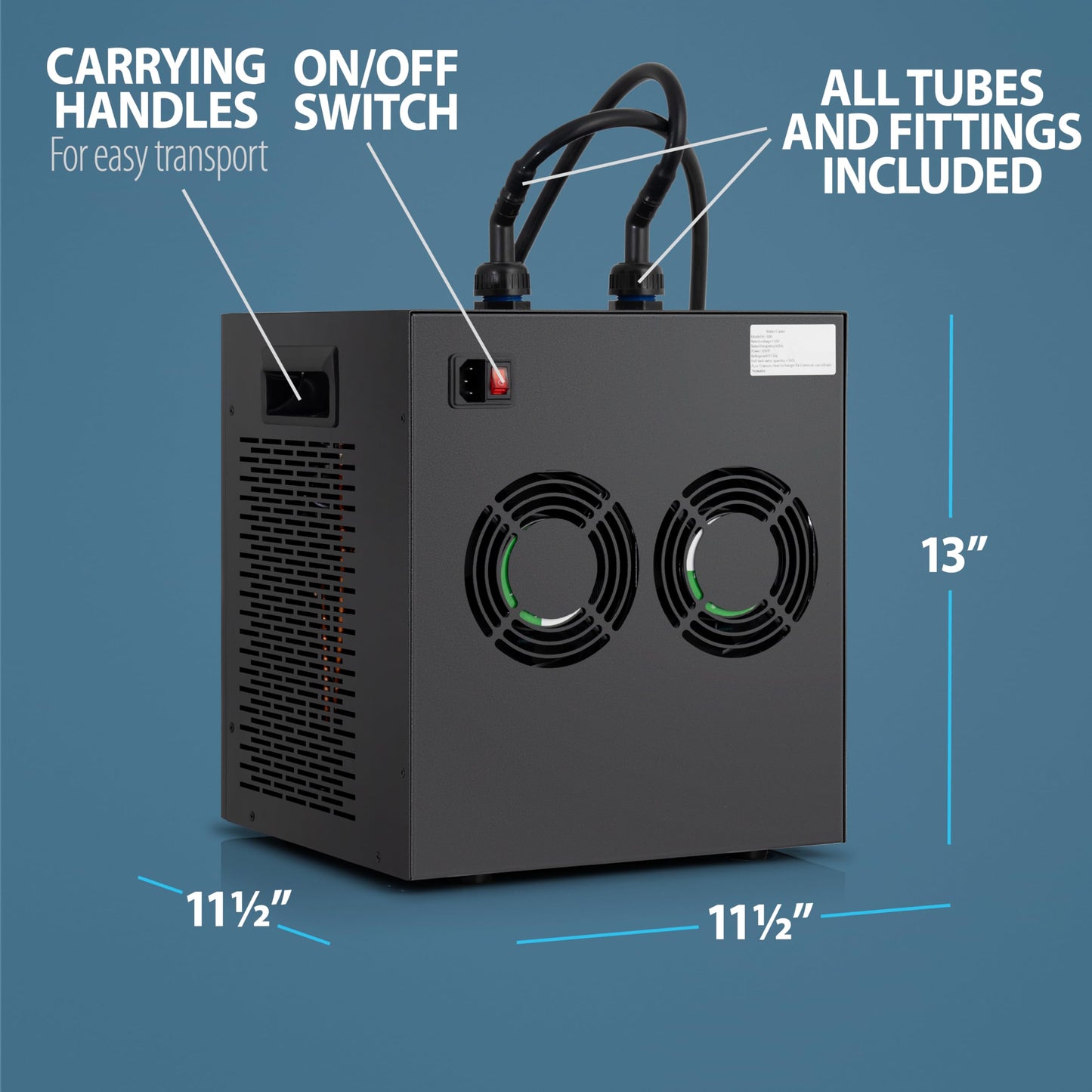 Polar Revive Chiller for Ice Bath and Cold Plunges including all hoses and pumps. 1/3 HP, 2/3 HP, 1 HP Models (1/3 HP)