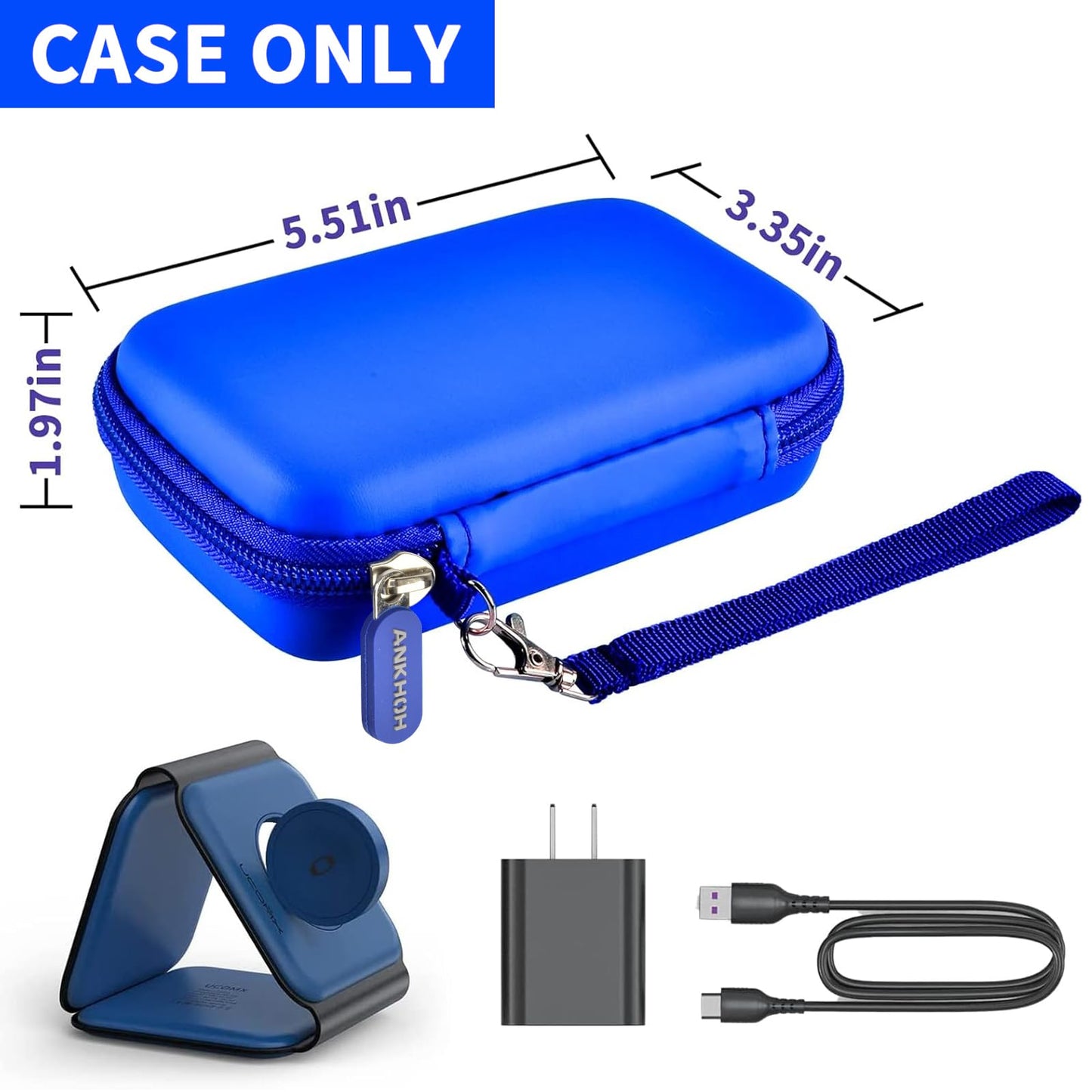 Travel Case For Ucomx For Nano/For Iseyyox/For Lisen/For Rtops 3 In 1 Wireless Charger, Foldable Magnetic Charging Station Stora