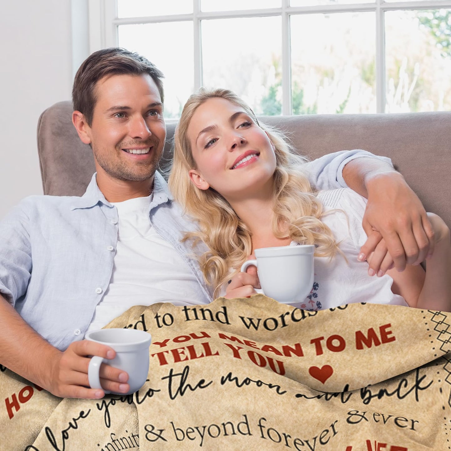 Wife Birthday Gifts from Husband Ideas - Happy Wedding Anniversary Romantic Gifts for Women - I Love You Gift for Her - Romantic Anniversary Birthday Presents for Her - To My Wife Blanket 50"x60"