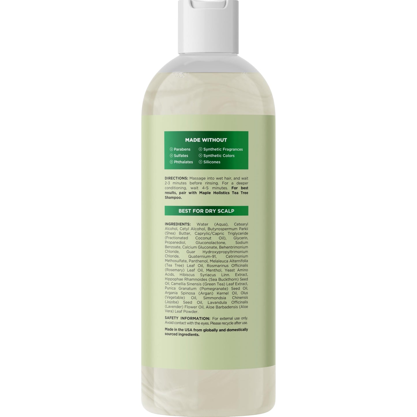 Tea Tree Conditioner for Dry Hair - Tea Tree Oil Conditioner for Damaged Dry Hair and Cleansing Conditioner for Dry Scalp Care -
