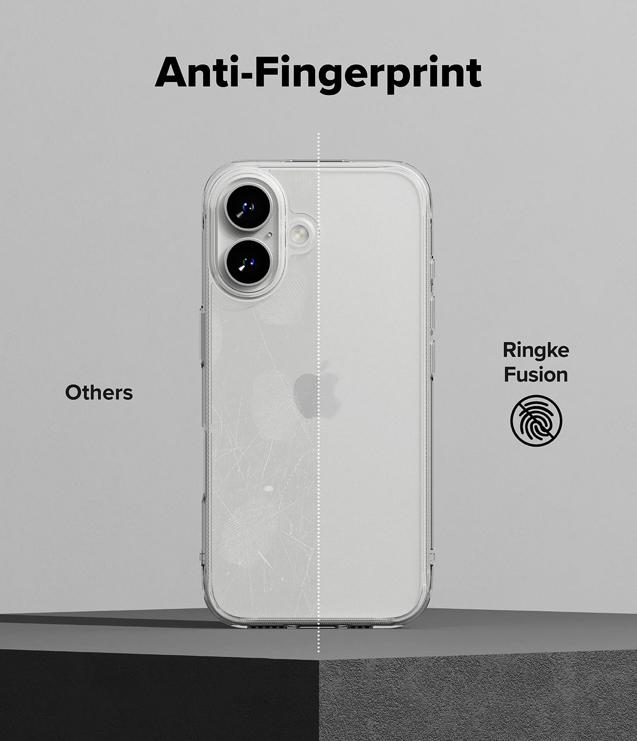 Ringke Fusion [Oil & Dirt Resistant] Compatible With Iphone 16 Plus Case, Uv Coating For Scratch & Discoloration Resistant, Shoc