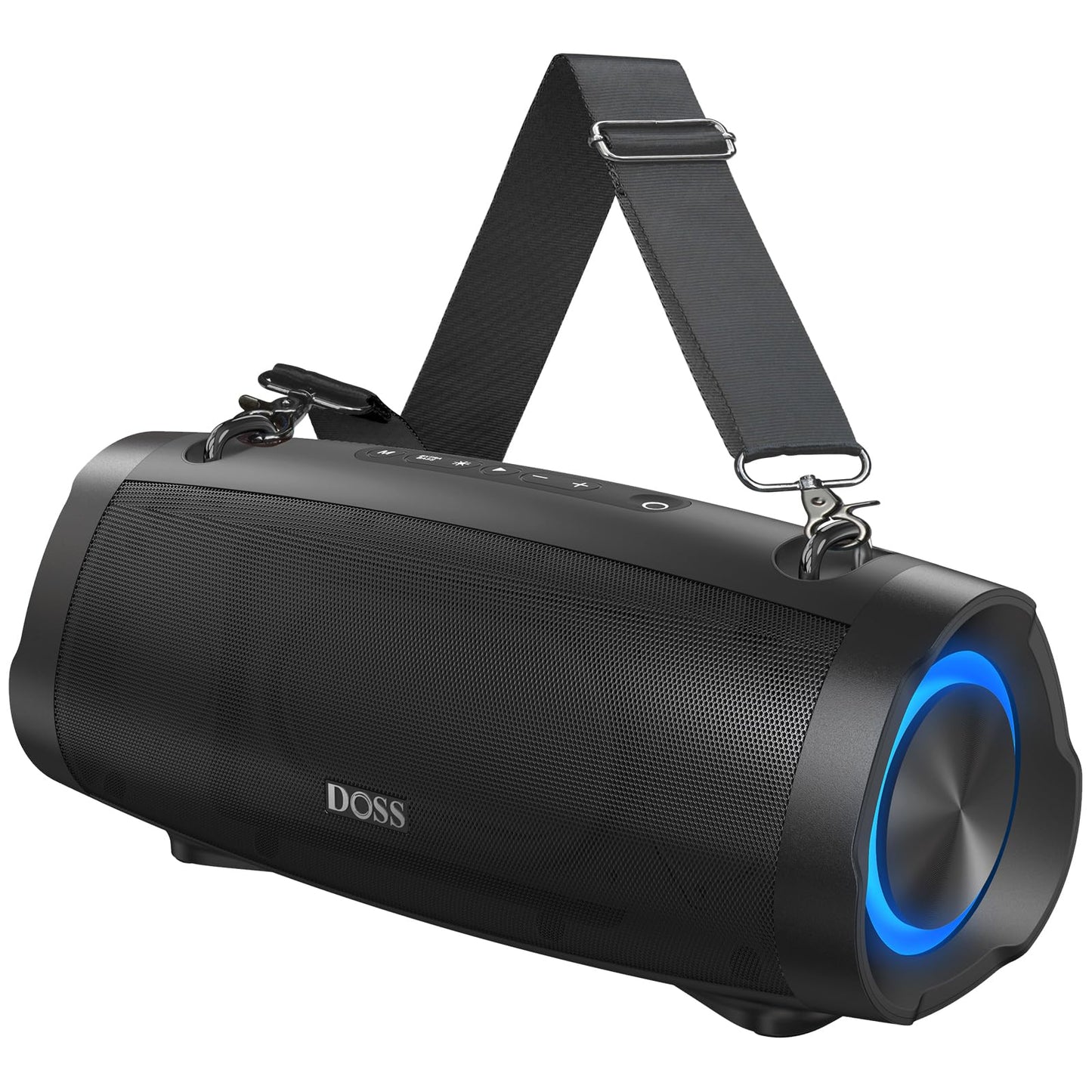 DOSS Extreme Boom Pro D100 Bluetooth Speaker, 70W Bold Sound, Extra Bass, 24H Playtime, Beat-Sync Lights, IPX6 Waterproof for Hi