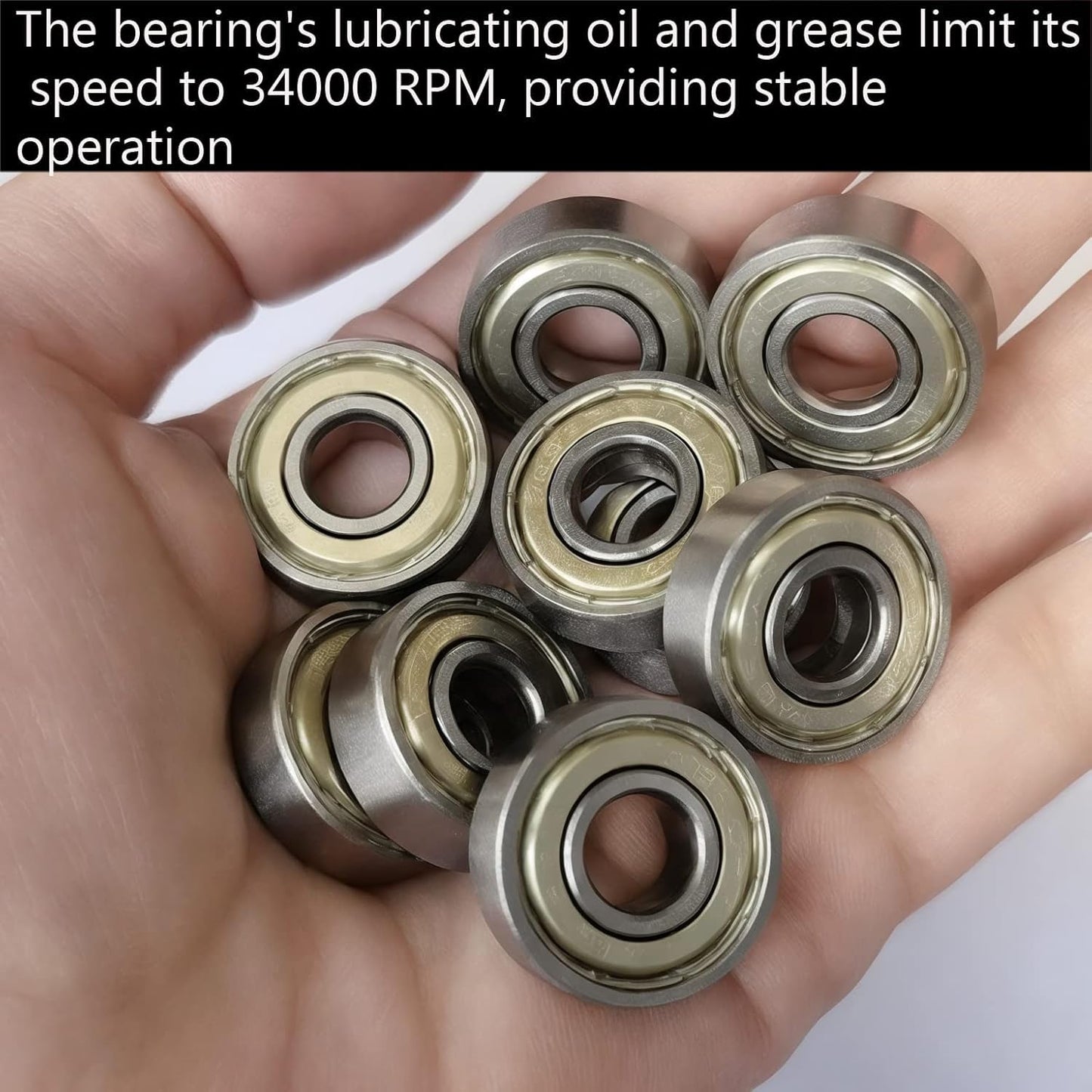 20 PCS 608 -ZZ Ball Bearings – Double Metal Sealed Miniature Deep Groove Ball Bearings (8mm x 22mm x 7mm) (608 ZZ)