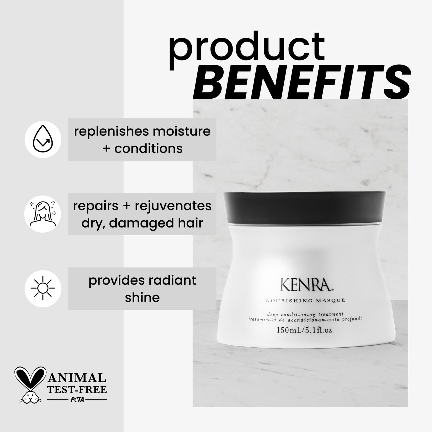 Kenra Nourishing Masque | Deep Conditioning Treatment | Replenishes Moisture & Conditions | Repairs & Rejuvenates Dry, Damaged H