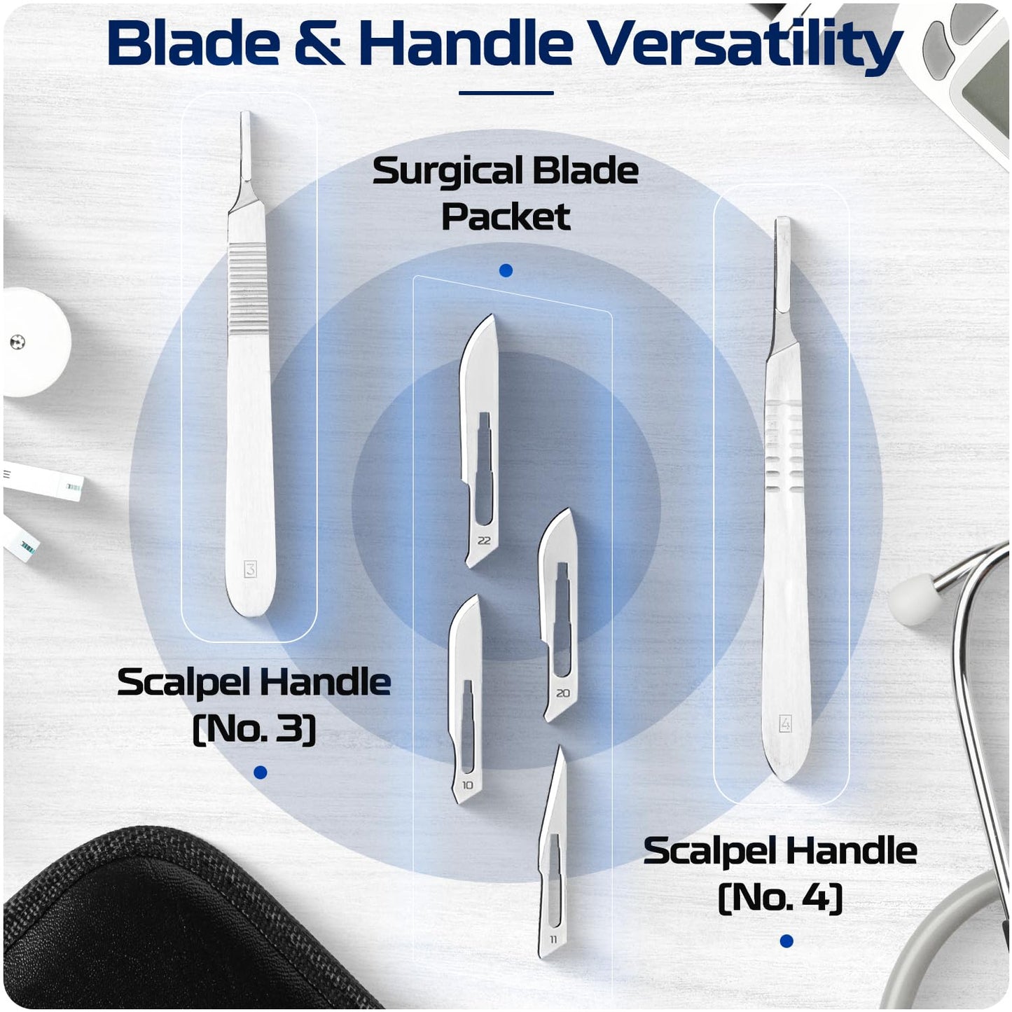 Advanced Dissection Kits - 46 or 33 Piece German Stainless Steel Instruments for College, Medical & Veterinary or Middle and High School Students - Complete Anatomy Lab Tools Surgical-Grade
