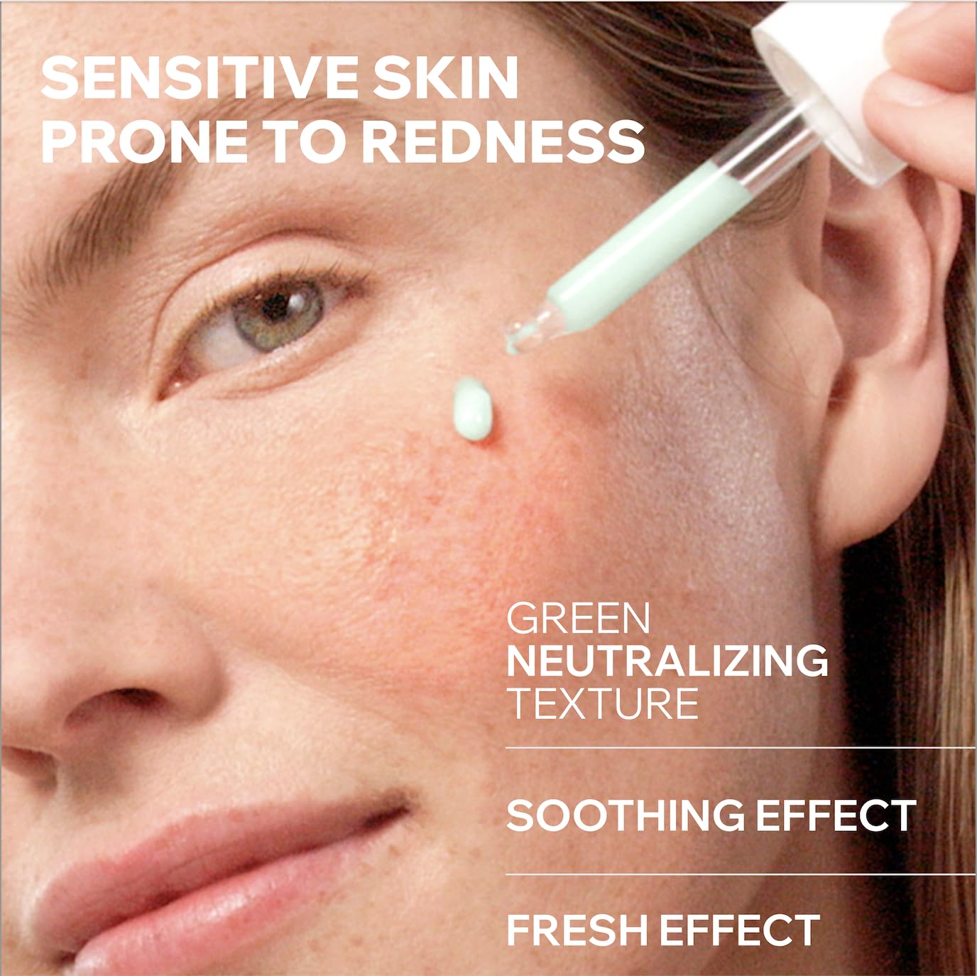 URIAGE Ros  liane Redness-Neutralizing Serum | Anti-Redness & Anti-Aging, Soothes & Smoothes, Reduces Redness & Fine Lines, Gree