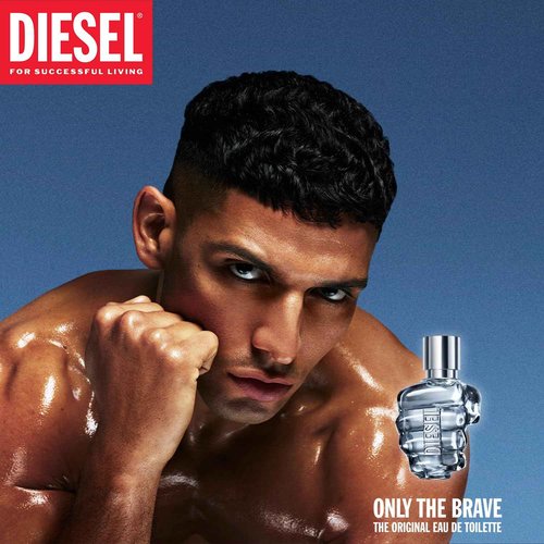 Diesel Only The Brave Eau De Toilette Spray Cologne for Men, 6.7 Ounce