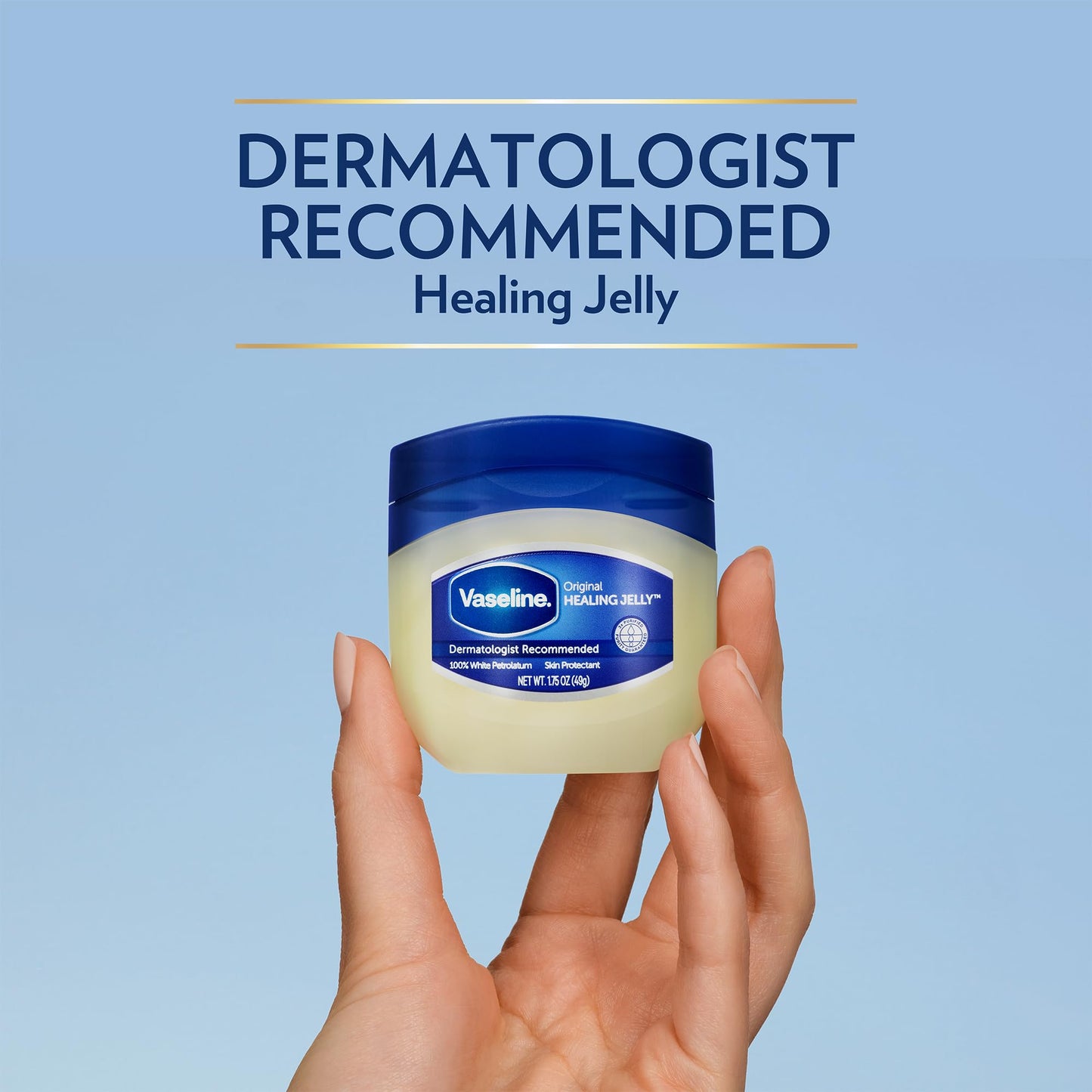 Vaseline Original Petroleum Jelly 1.75 oz (Pack of 12) - Hypoallergenic Moisturizer for Sensitive Skin