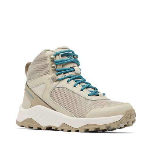 Columbia Women's Trailstorm Ascend Mid Waterproof, Canvas Tan/River Blue, 6.5