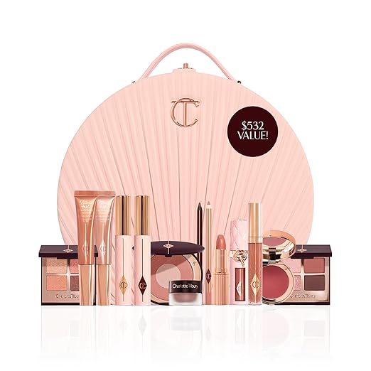 Charlotte Tilbury Pillow Talk Dreams Come True Makeup Kit - Limited Edition 15-Piece Beauty Gift Set with Lip, Eye & Cheek...