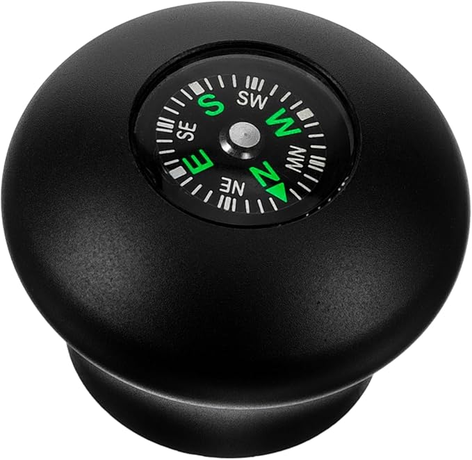 SUPVOX Trekking Pole Compass Climbing Sticks Accessory Trekking Pole Head Compass Universal Hiking Caps Walking Stick Head...
