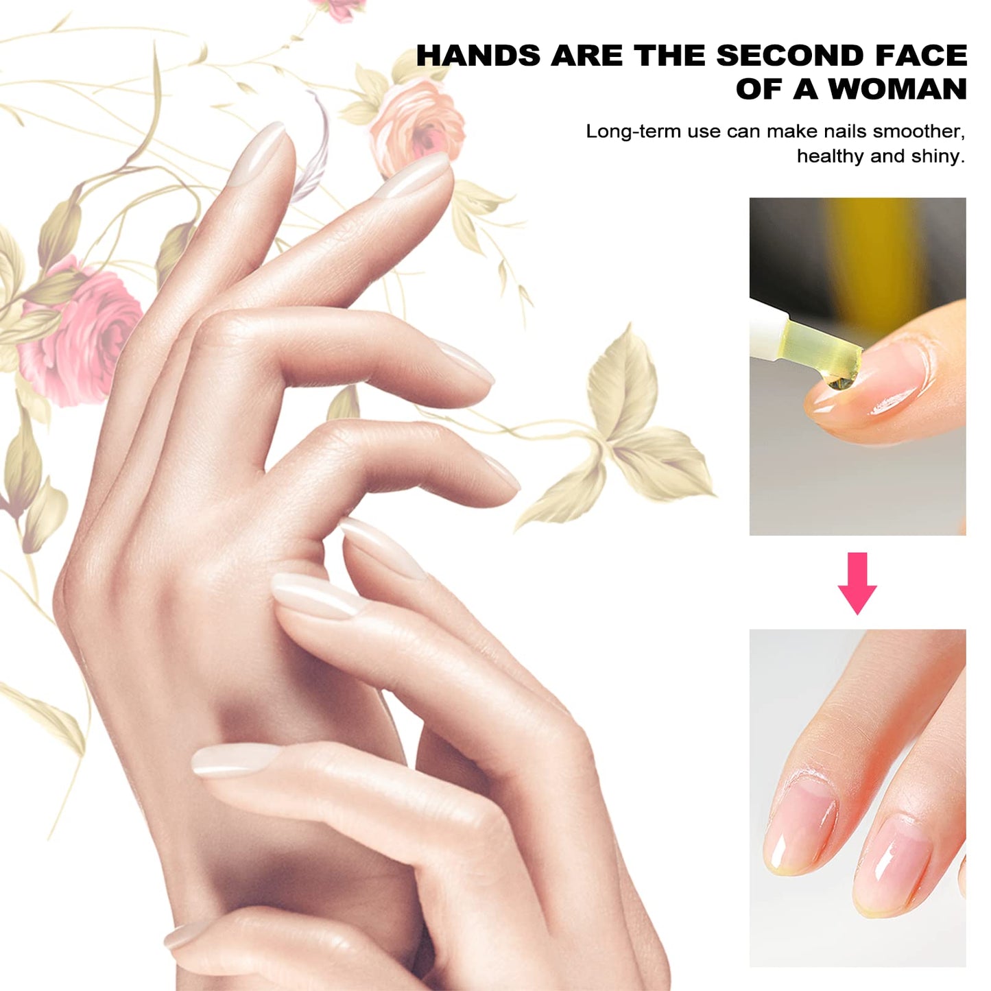 15pcs Cuticle Oil Pen for Nails Care Products, Nail Oil Bulk Repair Kit Professional Revitalizer Fingernails Growth Manicure Set