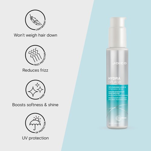 Joico Hydrasplash Hydrating Shampoo Conditioner Treatment Set | Preserve Natural Moisture | For Fine Hair