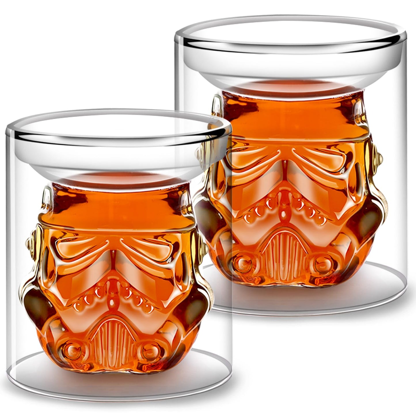 Creative Whisky Sobriety Glasses, Flask Carafe, Whiskey Carafe for Wine, Bourbon, Liquor, Vodka, Scotch, 150ml Gifts for Men, 2 pcs…