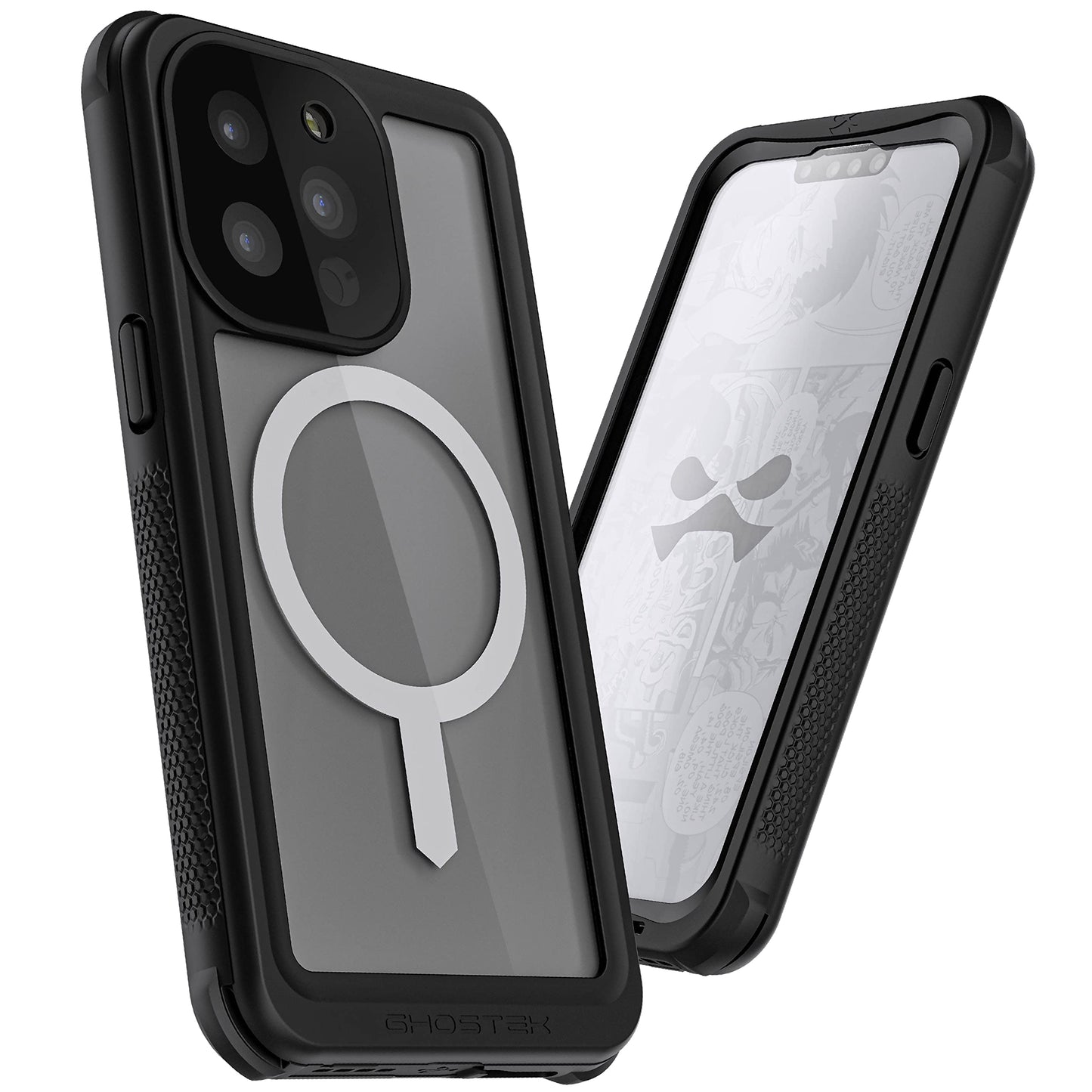 Ghostek Nautical Iphone 13 Pro Case Waterproof With Screen Protector, Belt Clip, Magsafe Built-In Shockproof Bumper Heavy Duty F