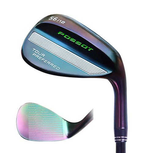 POSSOT Golf Wedge, 56 Sand Wedge Degree for Man and Women with Beautiful Black Colorful Finish