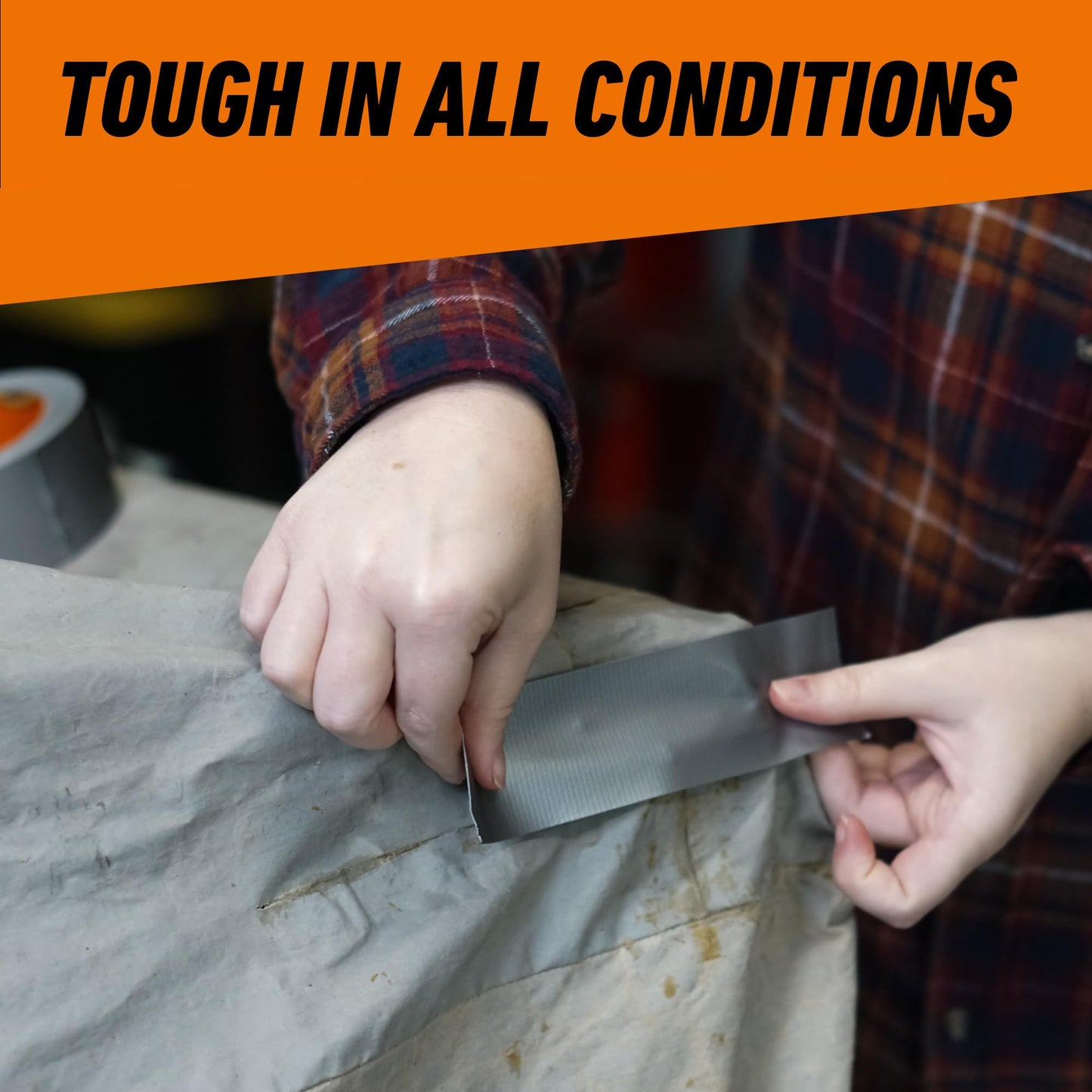 Gorilla Tape, 1.88 in x 10 yd, Silver (Pack of 1) - Duct, Utility, Triple Layer Strength, Indoor & Outdoor, Weather Resistant Shell