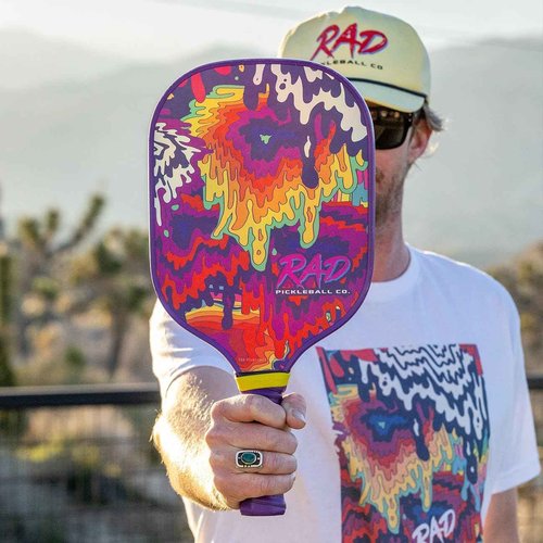 RAD Pickleball Paddle – USAPA Approved Pickleball Racket – Fiberglass Surface with Spin Grit Tech – Carbon Fiber Pickleball Paddle for Power & Control – Indoor & Outdoor (Double Dip)