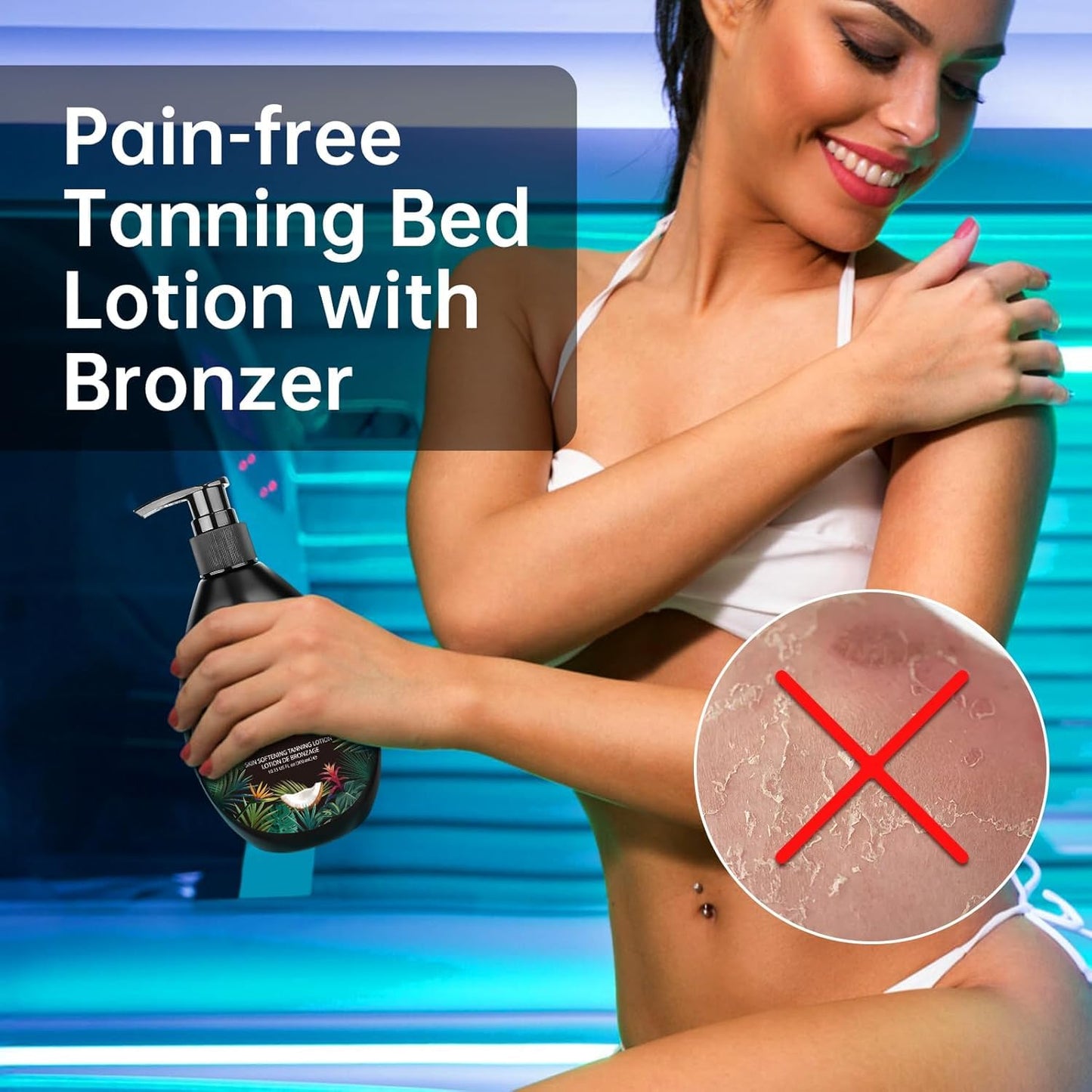Tanning Bed Lotion, Tanning Lotion for Tanning Beds, Browning Lotion, Dark Tan Accelerator, Cruelty Free, Gluten Free, Mineral O