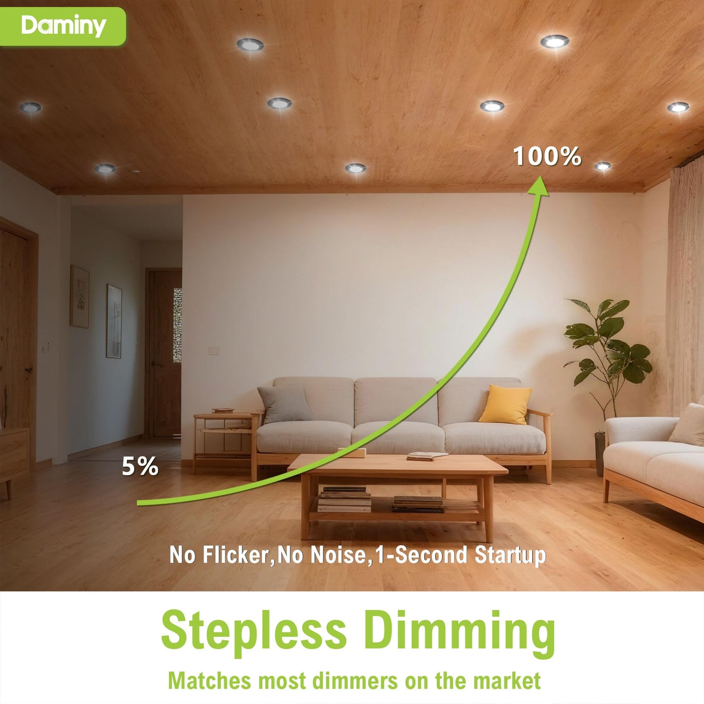 DAMINY 12 Pack 6 Inch Black LED Recessed Lighting with Junction Box,5CCT,Ultra-Thin Recessed Light,10W 1100LM, Dimmable Canless Wafer Ceiling Light, High Brightness