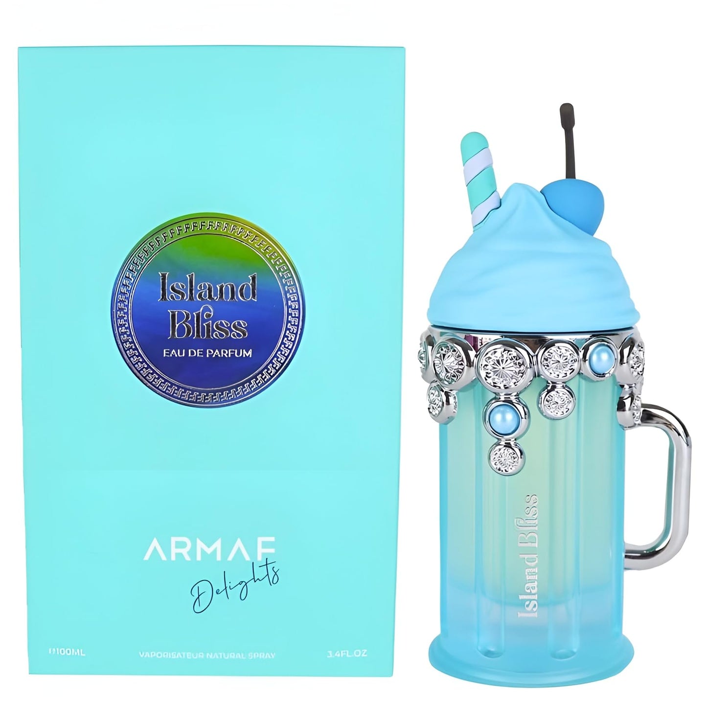 Armaf Island Bliss For Men Eau de Parfum Spray, 3.4 Ounce