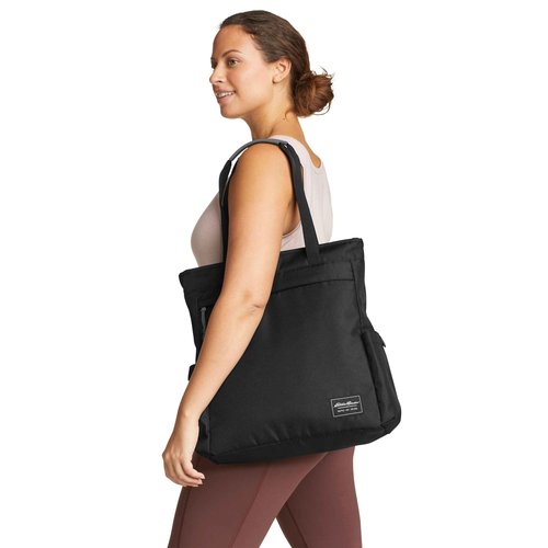 Eddie Bauer 30L Bygone Multipurpose Convertible Backpack Tote, Black | Travel Bag | Work | Laptop and Commuter Bag | Gym Tote | Travel Tote