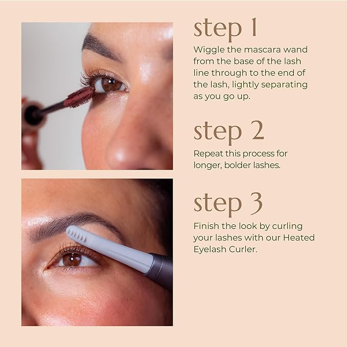 Chella Good Drama Vegan Mascara, 0.33 Fl. Oz (Brown)