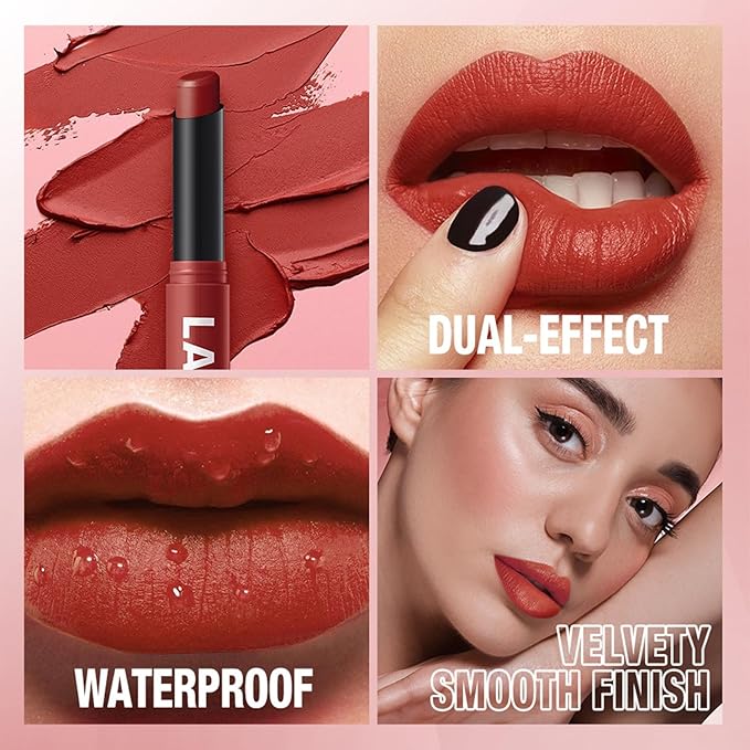 Matte Lipstick for Women Lipstick Matte Set with Retractable and Long-Lasting Pigmented Lip Sticks for Smoothly Lip Makeup (8 Pcs)