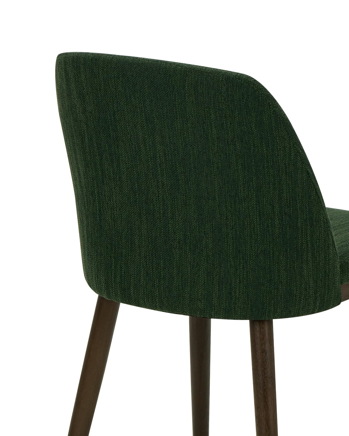 Homixis Upholstered Dining Chairs Set of 6 - Line Fabric Modern Dining Room Chairs, Mid-Back Restaurant Kitchen Chairs with Wooden Legs