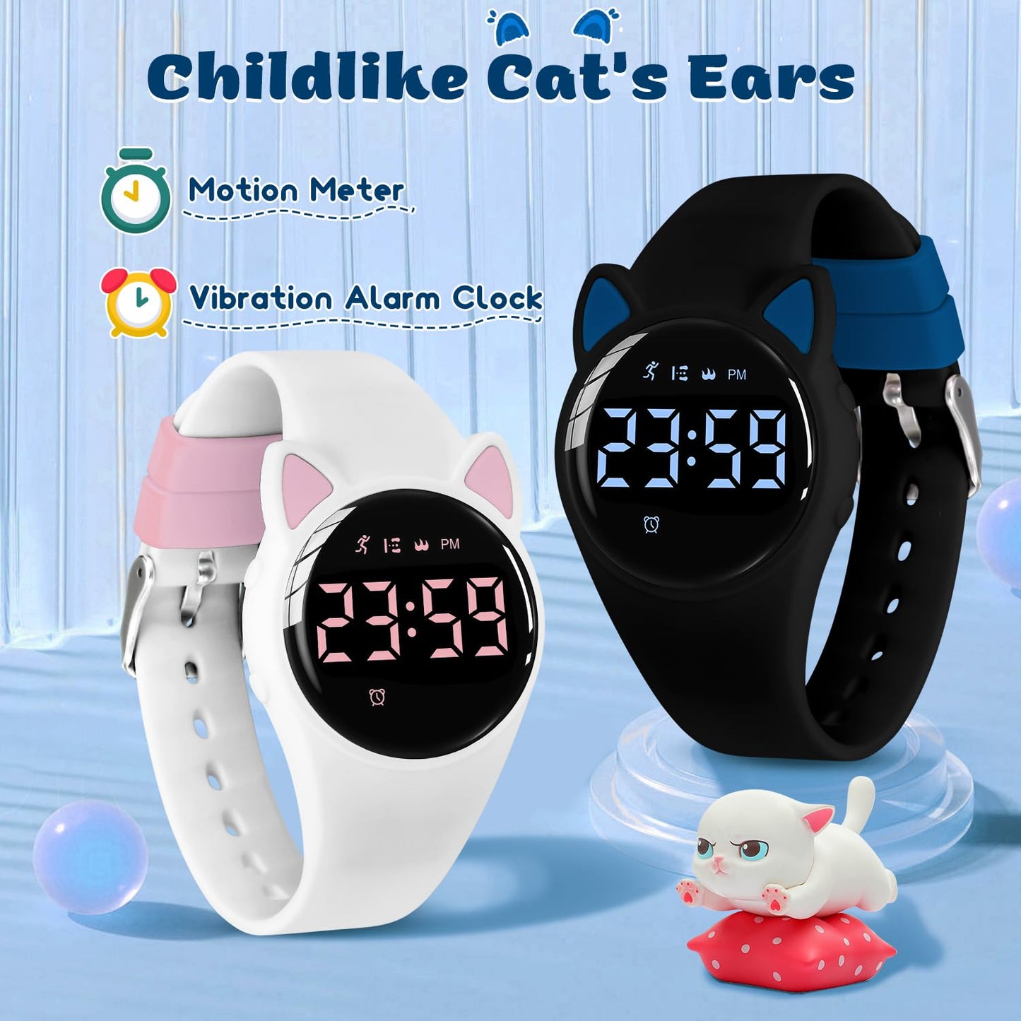 Timever Kids Digital Watches for Girls Boys, Sports Watch with Fitness Tracker, Pedometer, Alarm Clocks, Stopwatch, No App Needed & Waterproof Kids Watch, Gift for Teens Girls Boys Ages 5-14