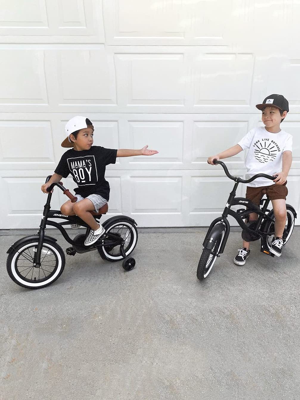 JOYSTAR 14 Inch Kids Bike with Training Wheels for Ages 3-5 Years Old Girls Boys Bike Toddler Bike Beach Cruiser Kids Bicycle Black