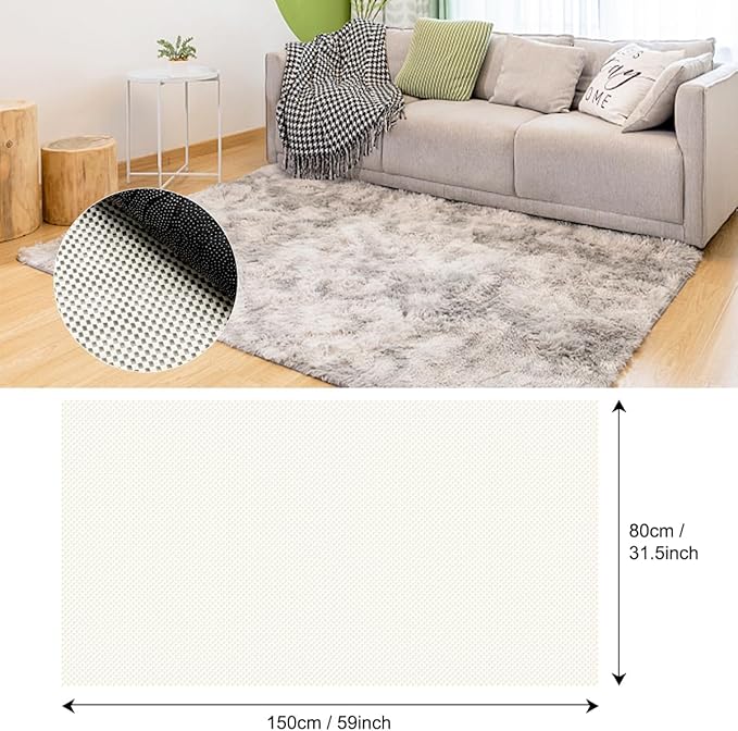 FACIACC Non Slip Rug Pad Gripper 2 x 5 Feet Extra Thick Pads Carpet Pads for Area Rugs Keep Your Rugs Safe and in Place on Hardwood Floor
