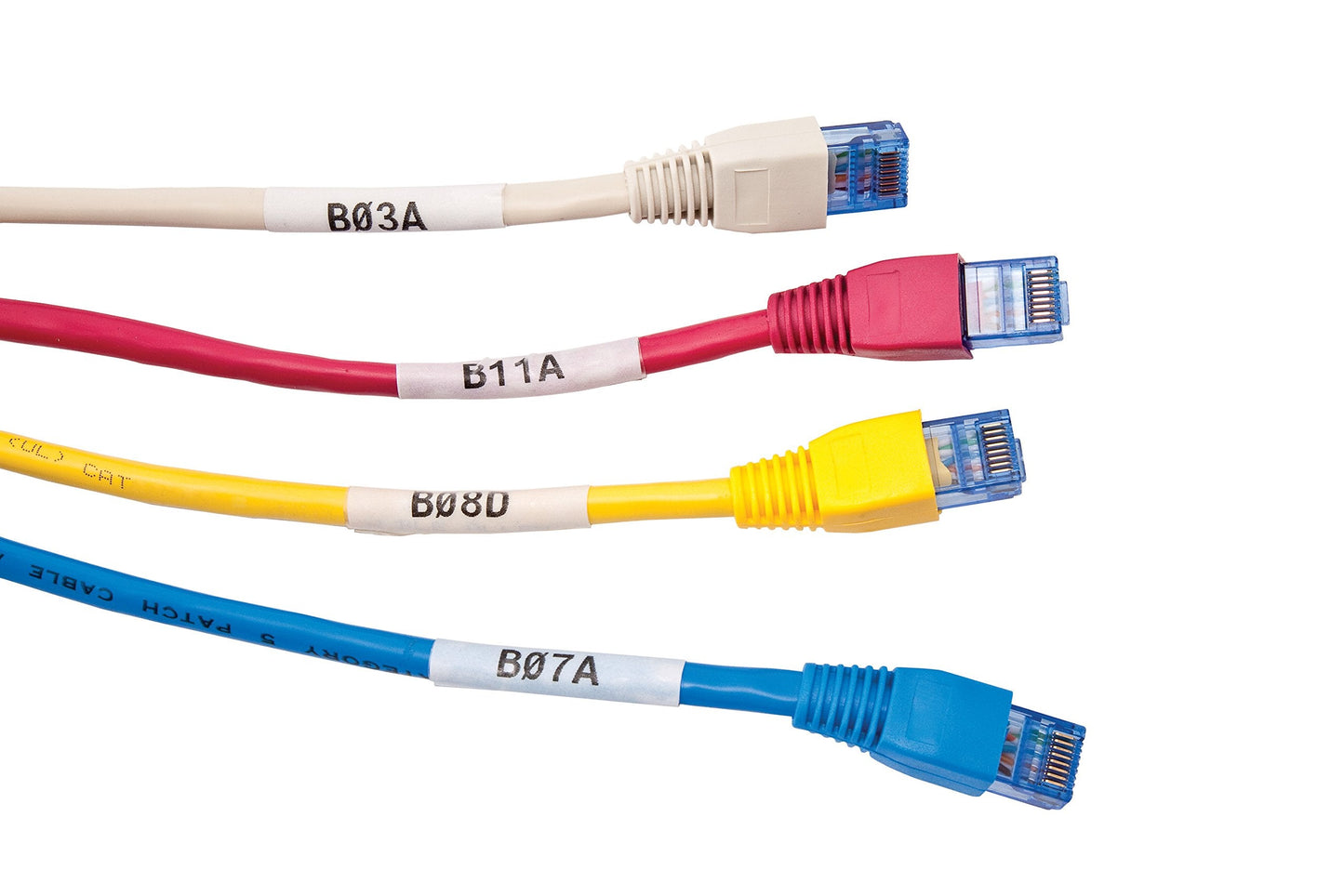 Brady Authentic (M21-750-427) Self-Laminating Wire Wrap for Control and Electrical Panels, Datacom Cable, Black on White- For M210, M210-LAB, M211, BMP21-PLUS and BMP21-LAB Printers, .75" W, 14' L