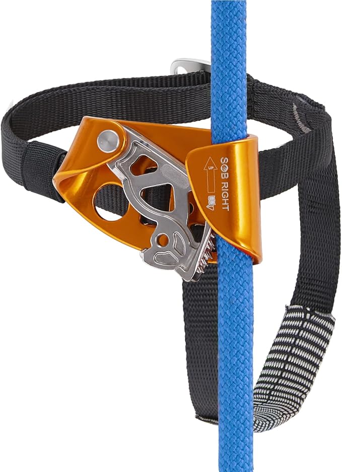 RESQT Foot Ascender, Riser Rock Climbing Mountaineering Tree Arborist, Equipment Climbing Device for 8-13mm Rope