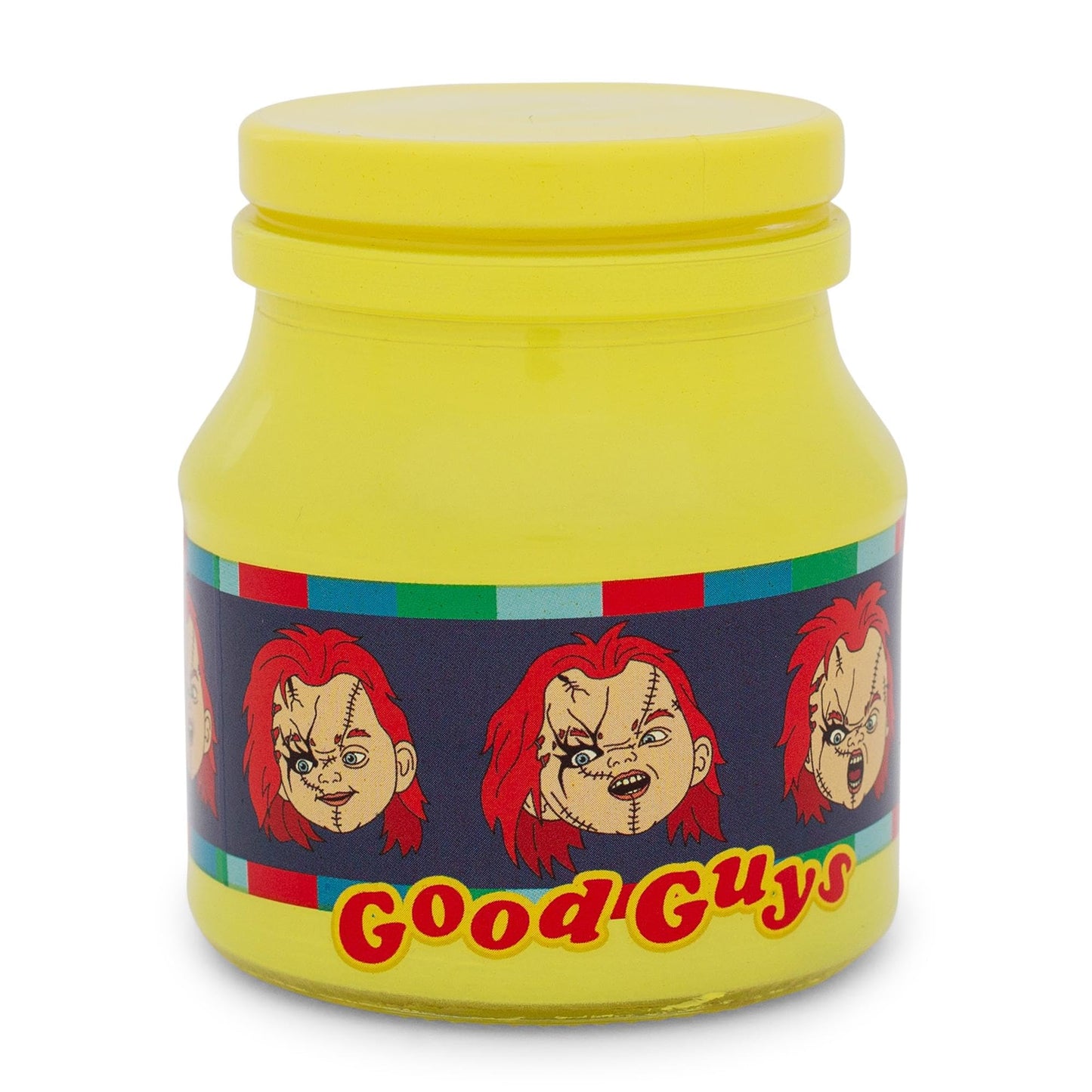 Silver Buffalo Child's Play Chucky Expressions Glass Storage Jar With Lid | Container For Snacks, Candy, Keepsakes | Holds 5 Ounces