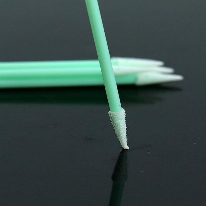 3.0" PCB Board Cleaning Swabs, Cleanroom Lint Free Pointed Foam Tip Swab for Camera, Optical Lens, Electronics, Detailing, Small Hole and Hard-to-Reach Area CK-FS750 (500)
