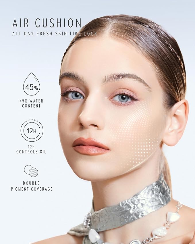 TIMELESS LUMINA MATTE PERFECTION CUSHION | Full Coverage, Weightless, Skin fit, Velvety Matte Finish, Oil-Control Waterproof Foundation, Sweatproof Flawless BB Cream CC (05 TAN)