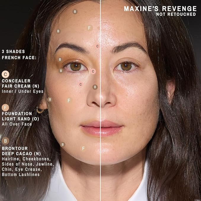 Maxine's Revenge FRENCH FACE CONCEALER | Hydrating & Blurring for Eyes + Face (Deep Cacao)