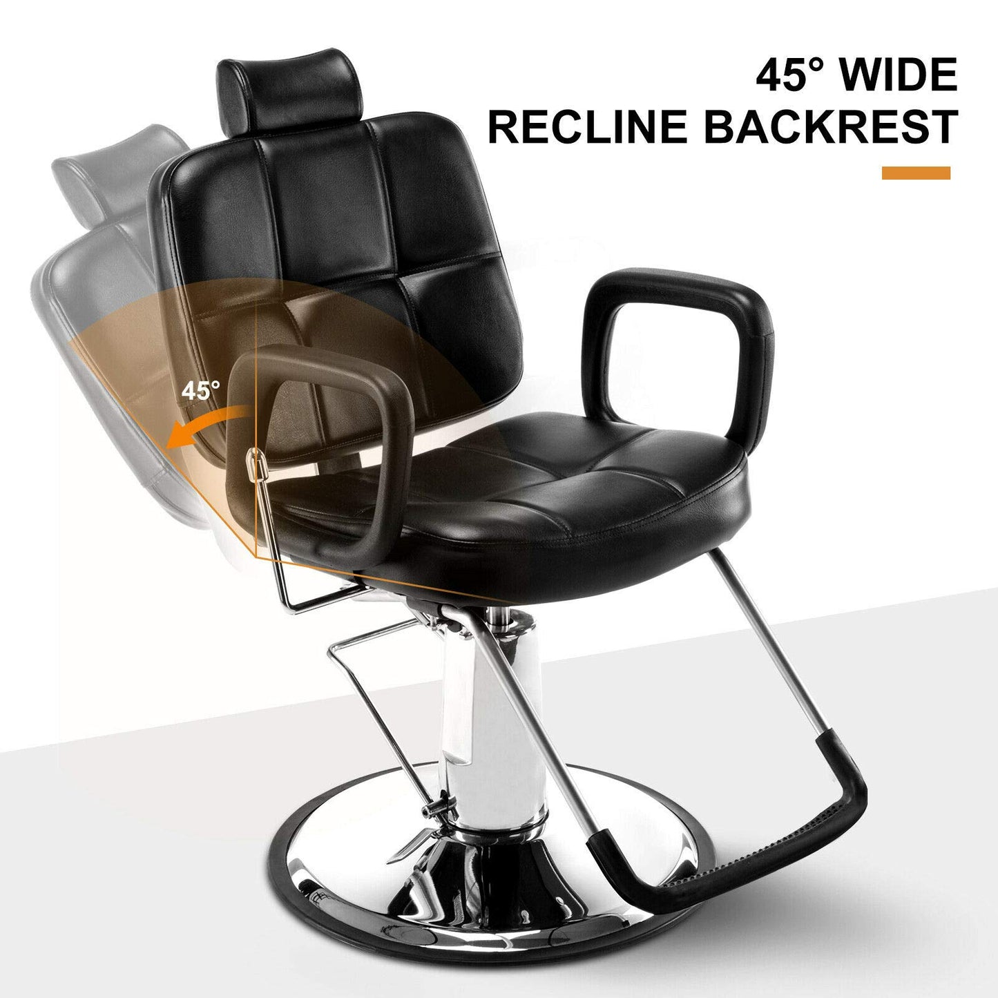 Artist hand Hydraulic Recline Barber Chair Salon Chair for Hair Stylist Heavy Duty Tattoo Chair Shampoo Beauty Salon Equipment