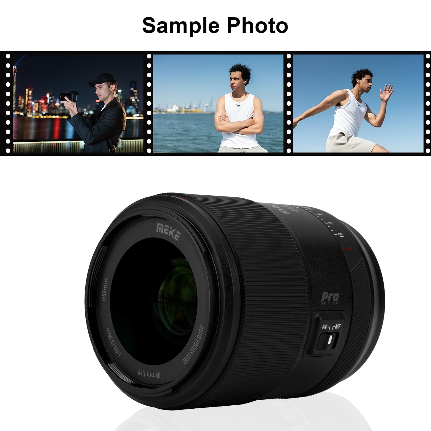 Meike 35mm F1.8 Full Frame Wide Angle AF STM Lens Auto Focus Fixed Prime Portrait Lenses for Panasonic Lumix Sigma Leica L-Mount Mirrorless Camera S1 S1R S1R II S1H S5 FP SL SL2